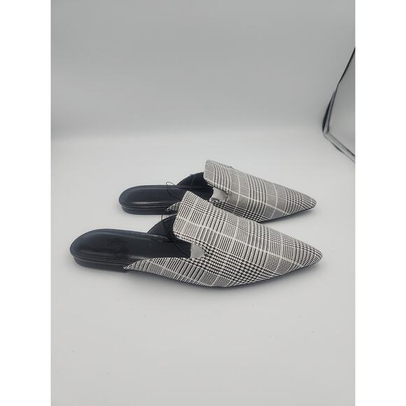 Forever 21 Black/white Tweed‎ Houndstooth Mules - Picture 4 of 5